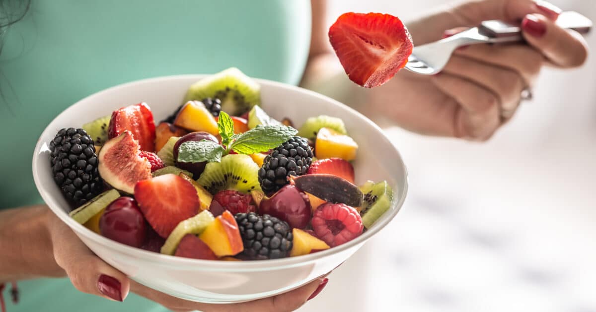 Bowl of assorted fruits
