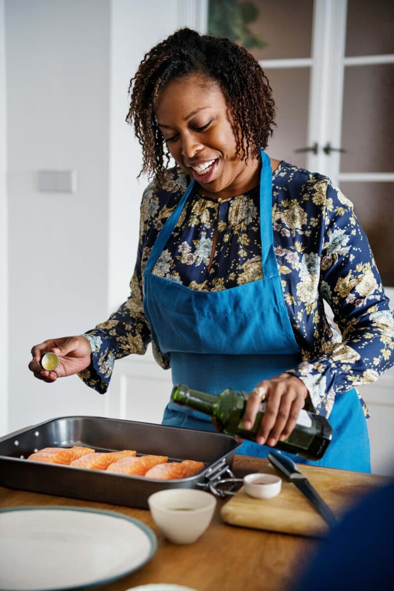 Woman cooking