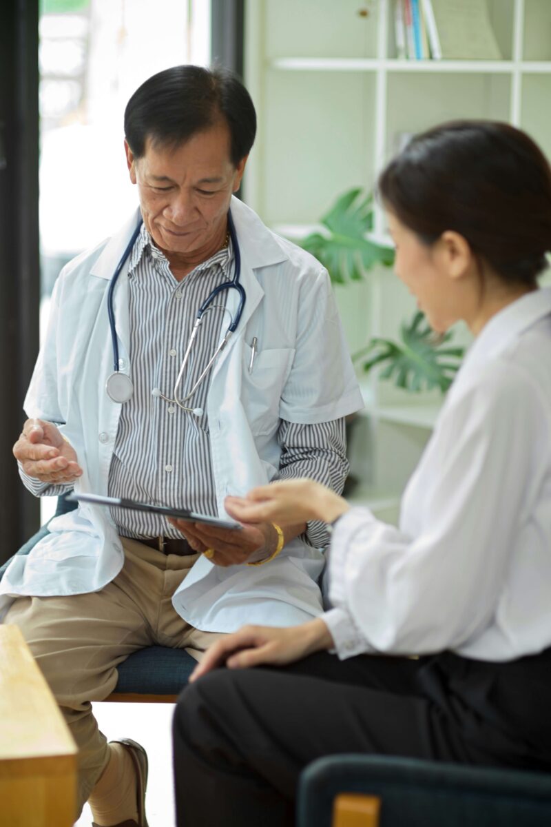 Provider with stethoscope