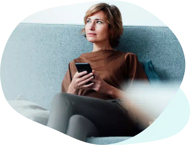 Woman with phone