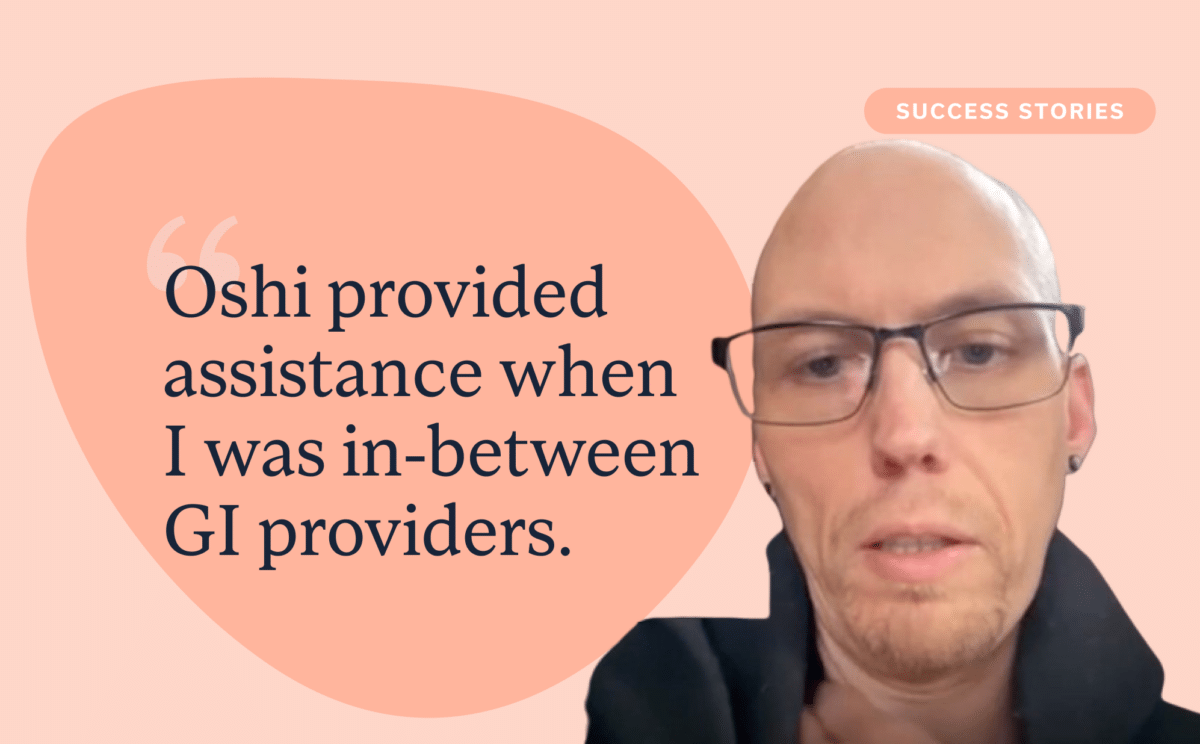 Christopher W., a real Oshi patient