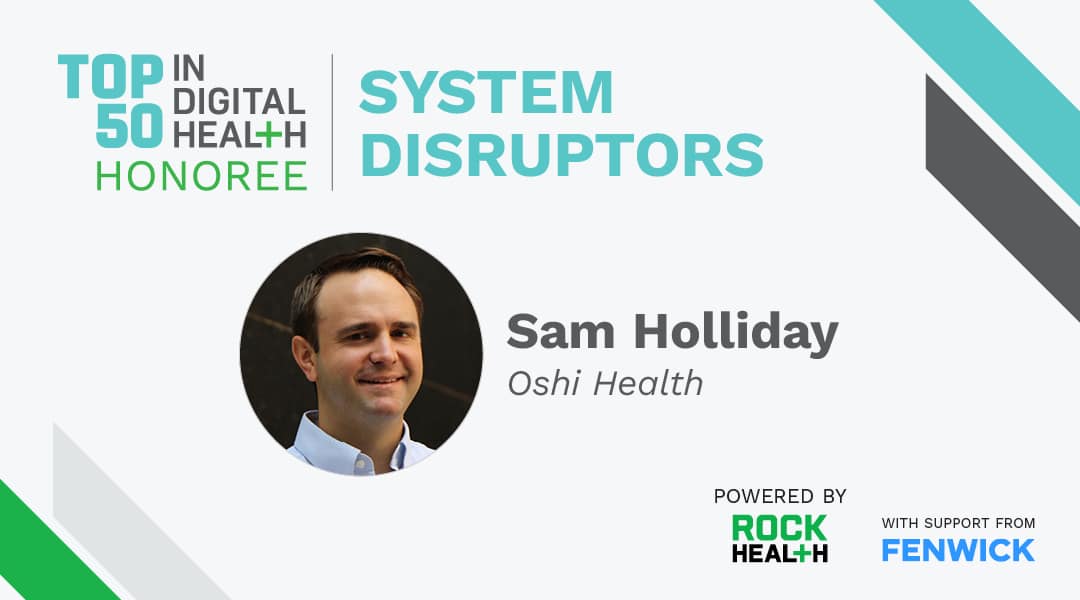 Sam Holliday Rock Health Top 50 Digital Health