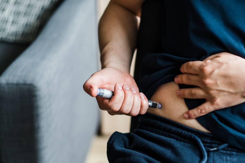 Male administering GLP-1