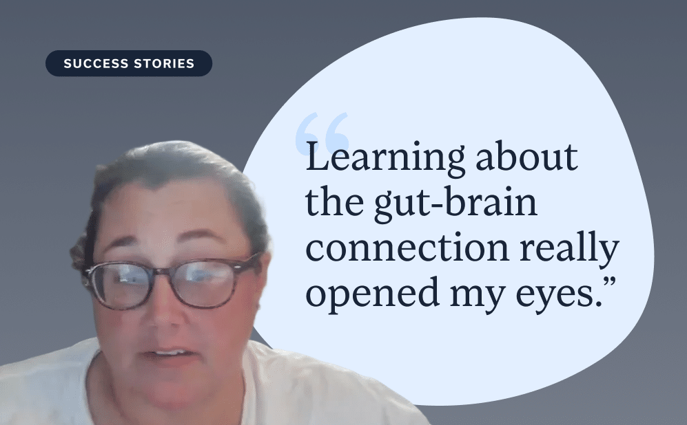 Real Oshi patient, Kate K., describes working with a GI provider and gut-brain specialist at Oshi Health.