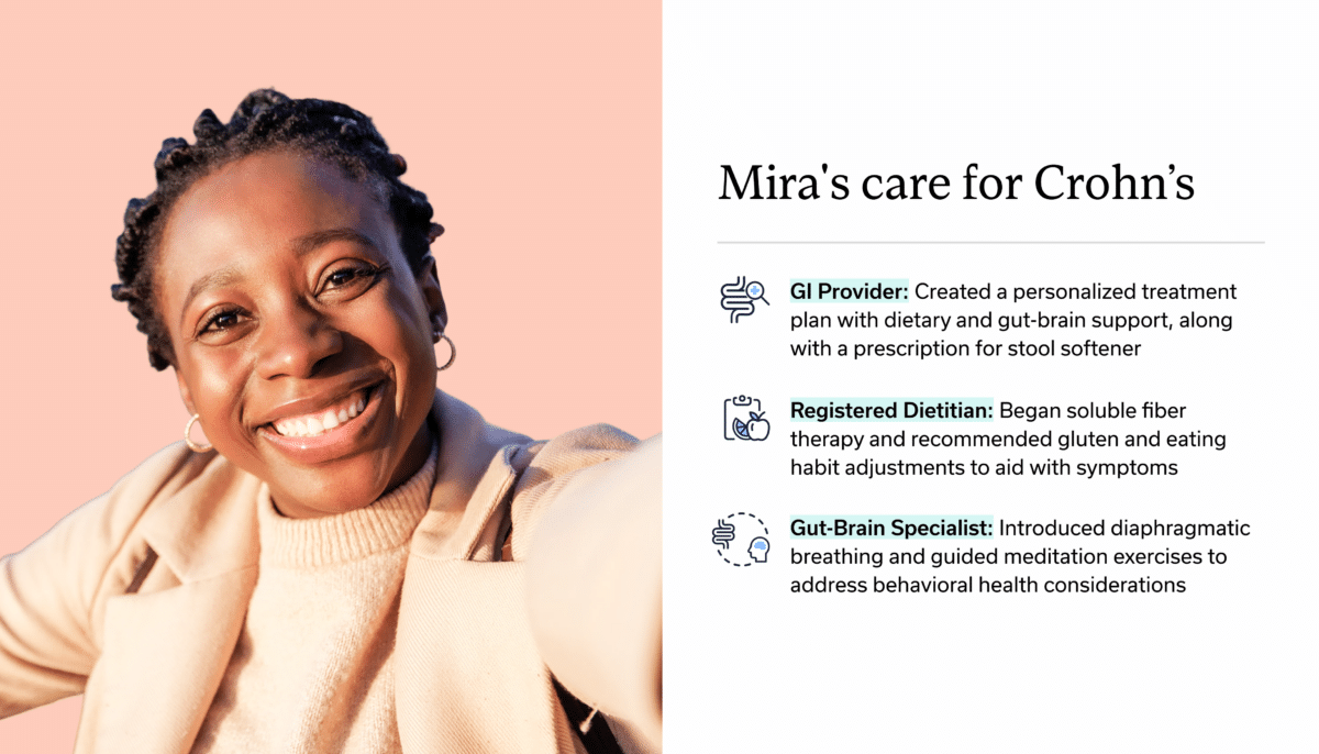 Mira's care for Crohn’s.