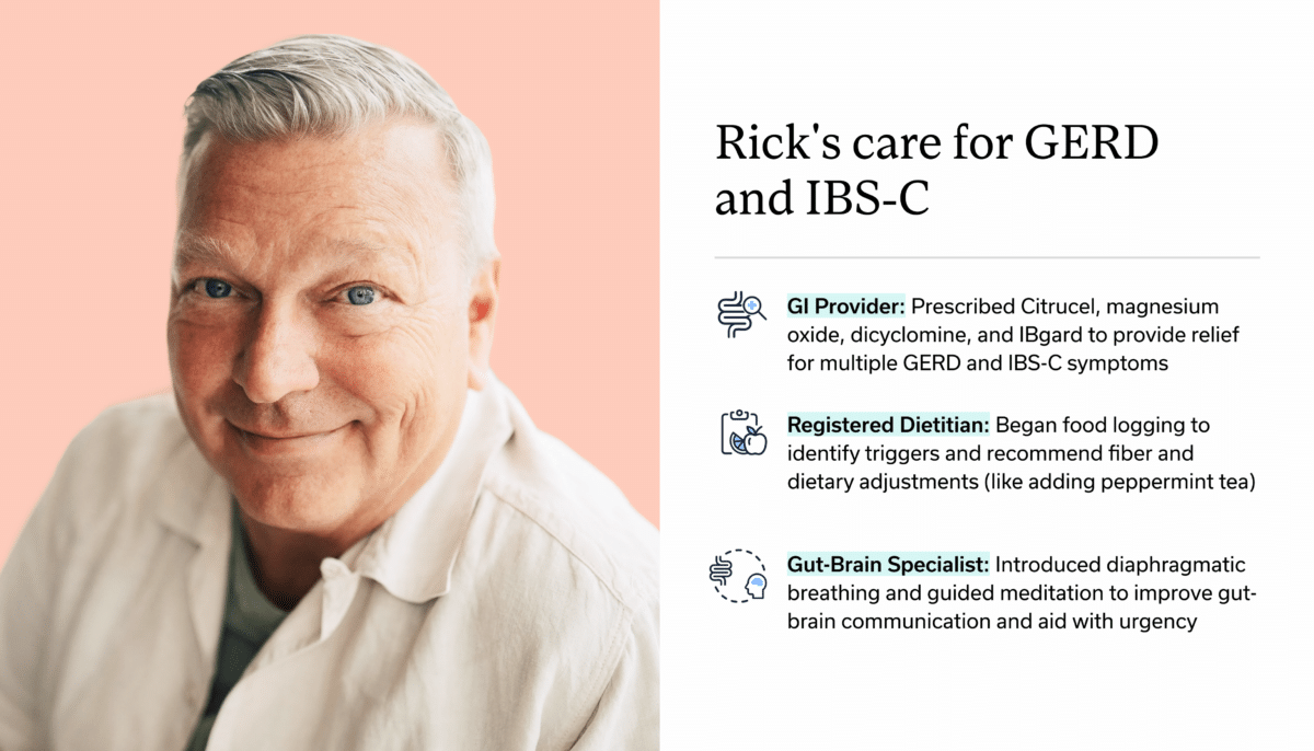 Rick's GERD and IBS care.