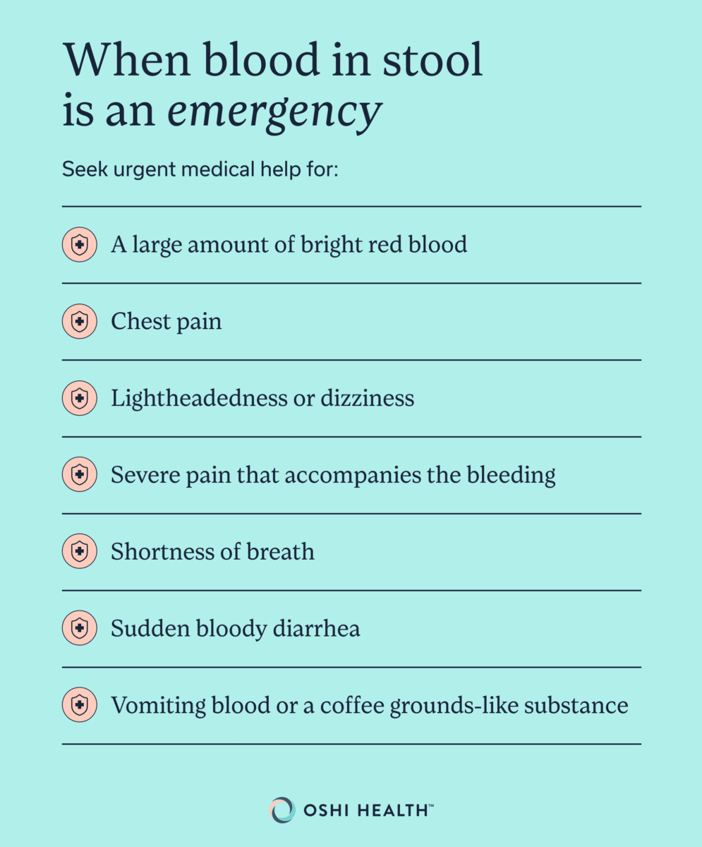 When blood in your stool is an emergency