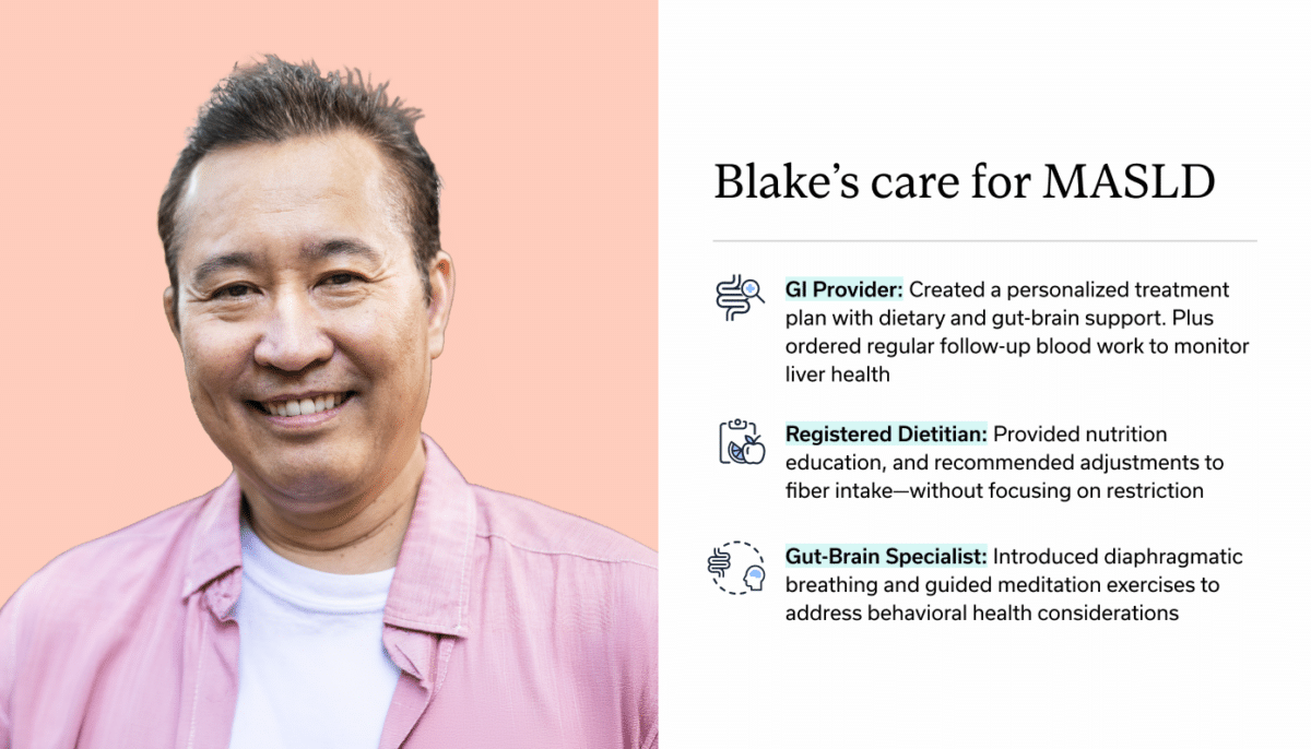 Blake's care plan with Oshi