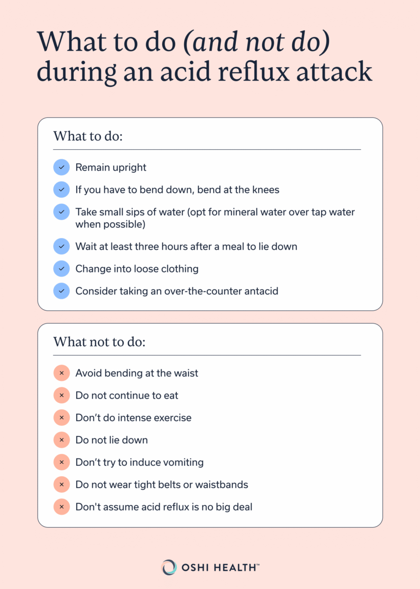 What to do (and not do) during an acid reflux attack